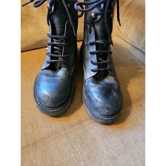 Gio + Plus Ankle Boot Leather Black Size 7.5 - Picture 4 of 10